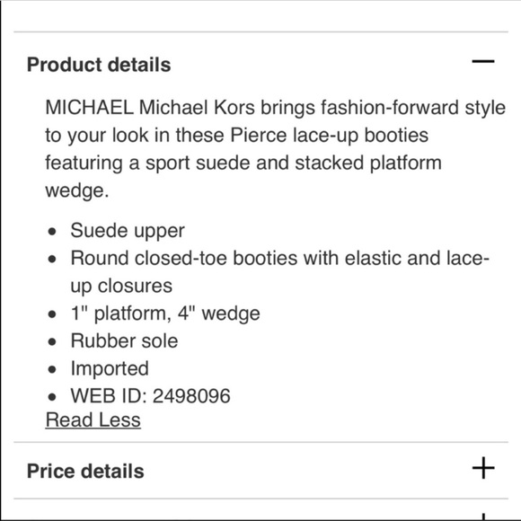 Michael kors suede wedge booties (brand new) - Picture 3 of 3